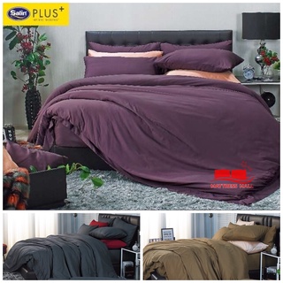 Satin plus ผ้าปูสีพื้น 3.5ฟุต, 5ฟุต, 6ฟุต (ไม่รวมผ้านวม)