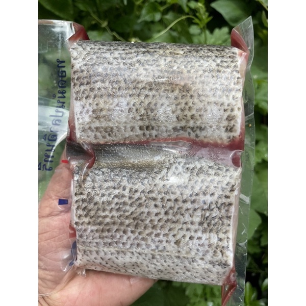 ปลาน้ำดอกไม้หางขาวขนาด1000กรีมทำความสะอาดเรียบร้อย