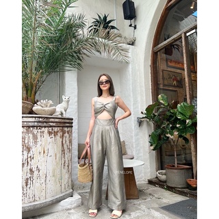 FLINT FLANK SILK JUMPSUIT