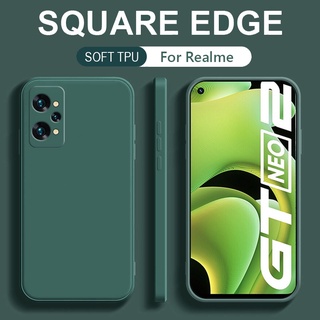 เคสซิลิโคนนิ่ม ทรงสี่เหลี่ยม ป้องกันเลนส์ กันกระแทก สําหรับ Realme 8i 9i 9 Pro Plus + 5G