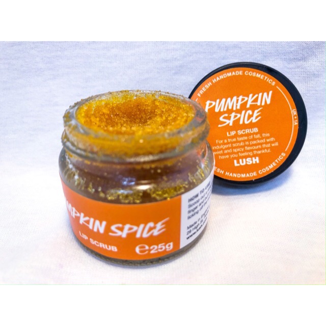 (ของใหม่) Lush Pumpkin Spice Lip Scrub 25g.