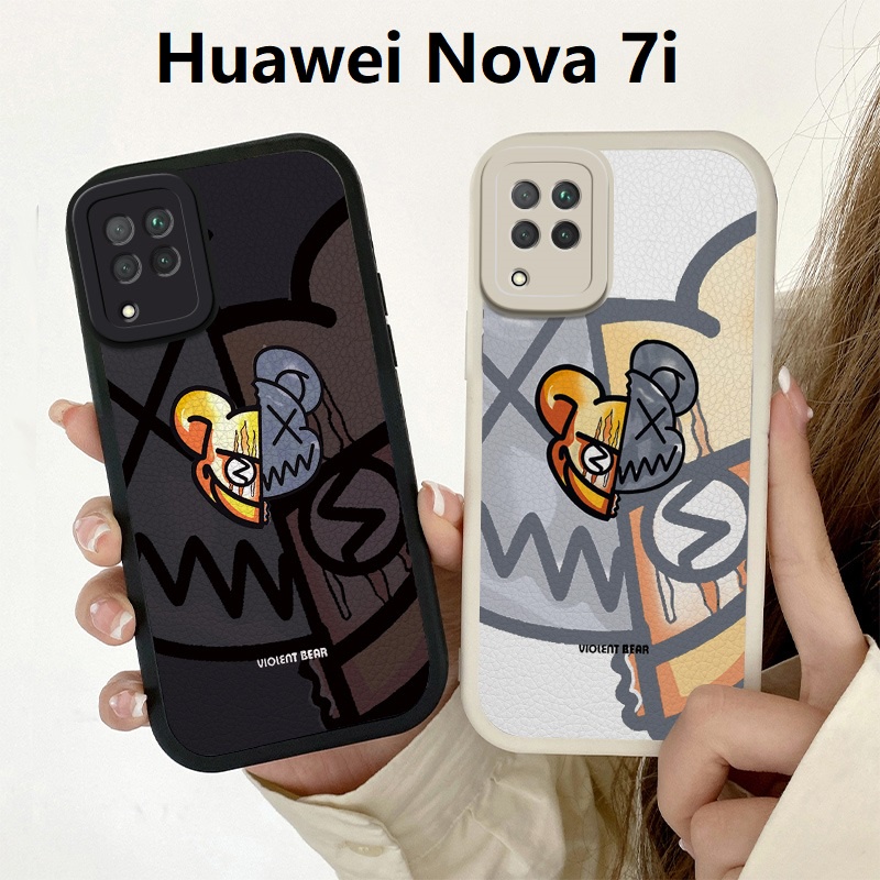Winnie the Pooh เคท Huawei Nova7 SE Nova7i Soft Silicone Case Snoopy Edge Prints เคส Huawei Nova5T Phone Cover เคสโทรศัพท์