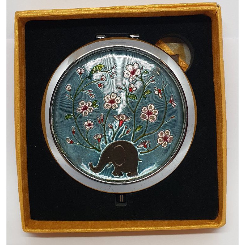 กระจกกลมแต่งหน้า ตลับแป้ง ตลับกระจก ของฝาก ของชำร่วย - รูปที่ 2