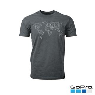 GLOBAL GRAPHIC TEE (GRAY) เสื้อยืดลิขสิทธิ์แท้จาก โกโปร GoPro®