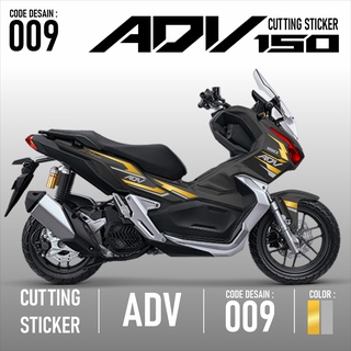 สติกเกอร์ตัด ADV 150-Motor อุปกรณ์เสริม สําหรับ Honda ADV Schotlite Adv150 Gold Hologram Laser Chrome Mc09