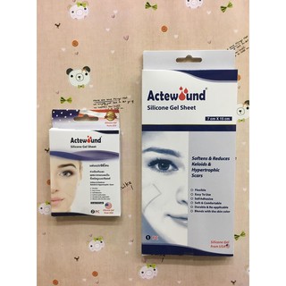 ACTEWOUND SILICONE GEL แผ่นแปะซิลิโคน ลดรอยแผลเป็นทั้งเก่าและใหม่