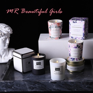 MR Beautiful Girl เทียนหอม เทียนอโรม่า กลิ่นหอม ดับกลิ่น เทียนหอมอโรม่า AROMA CANDLE เทียนหอมไขถั่วเหลือง ขนาด: 50g