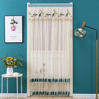 Double -layer Dual -Opening Perforation และ Mosquito Lace Four Seasons Partition Curtains