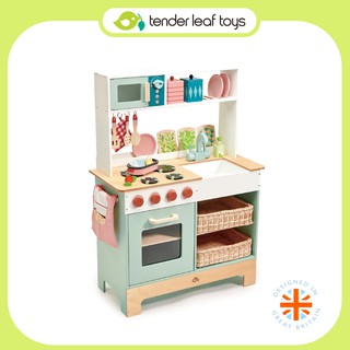 Tender Leaf Toys ของเล่นไม้ ชุดครัวเด็ก ของเล่นบทบาทสมมติ ชุดห้องครัวคุณหนู Kitchen Range