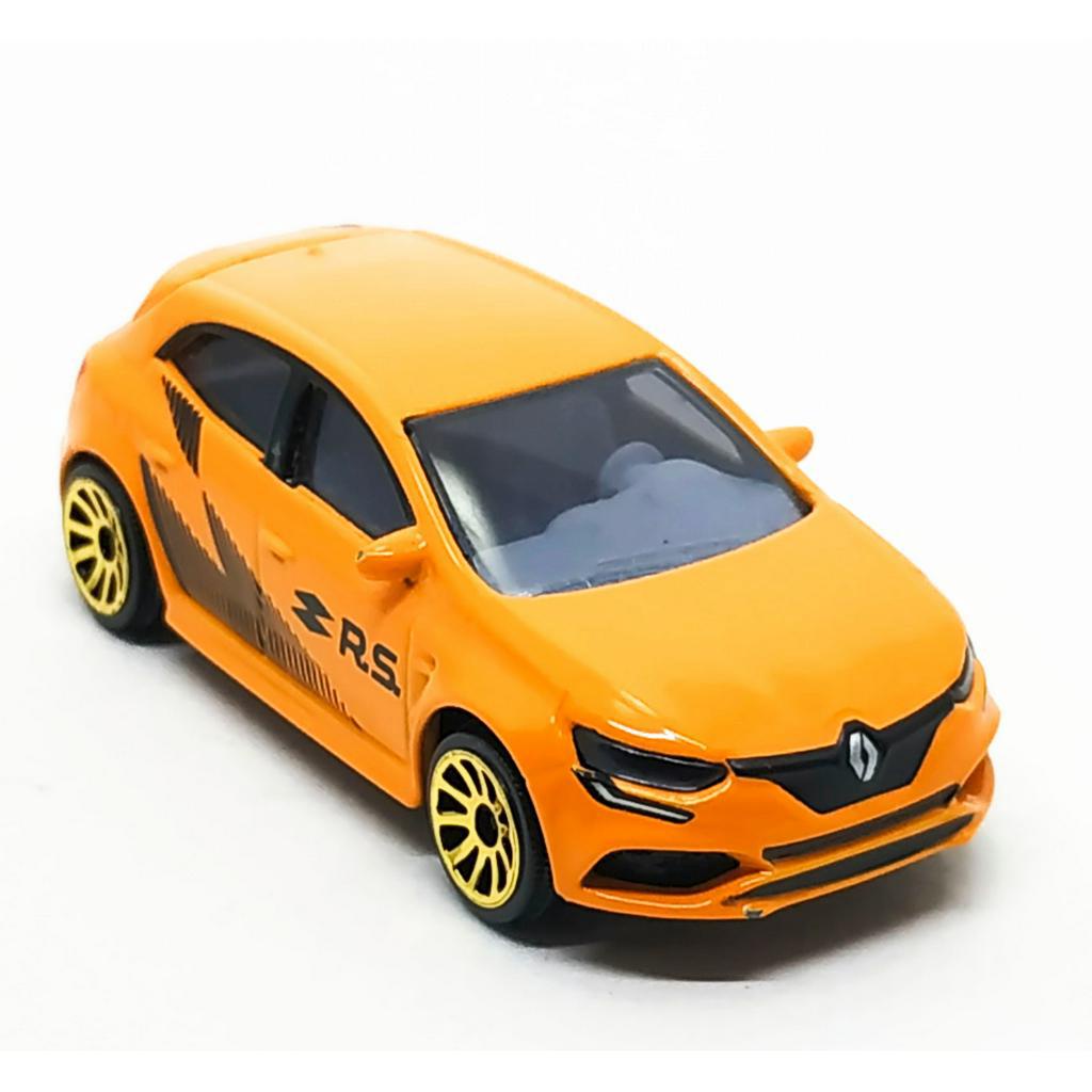 รถเหล็กมาจอเร็ต Majorette Renault Megane RS - Tune ups (no equip) สีส้ม ขนาด 1/64 ยาว 8 cm มือสอง #001