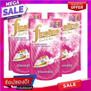 รีฟิลน้ำยารีดผ้าอัดกลีบ FINELINE 800ml แพ็ก3 PRESSER PINK น้ำยารีดผ้า REFILL LIQUID SPEED STARCH FINELINE 800ml 3 PCS PR