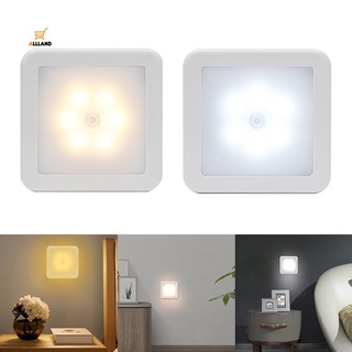 โคมไฟติดผนังอัจฉริยะไร้สาย Led ใช้แบตเตอรี่ Pir Motion Sensor