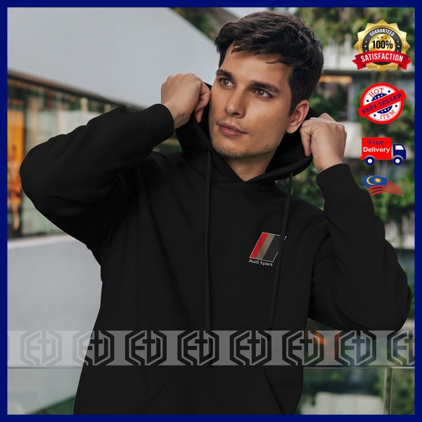 เสื้อกันหนาว Hoodie Audi กีฬาผ้าฝ้าย Quattro Motorsport แฟชั่น RS Racing Pakaian Baju พิมพ์ Casual H