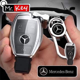 【Mr.Key】เคสกุญแจรถยนต์ Tpu แบบนิ่ม สําหรับ Mercedes Benz A180 A200 A260 w214 w211 A Classes