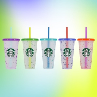 เชตแก้วน้ำสตาร์บัค Starbucks Reusable Cold Cups ขนาด 24 oz. เซต 5 ใบ สินค้าจาก Starbucks USA