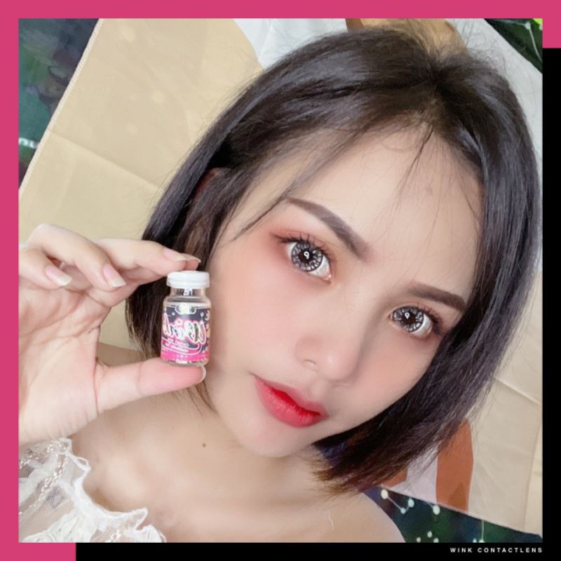 บิ๊กอายส์/คอนแทคเลนส์ รุ่น Nani พร้อมส่ง เทา ตาล