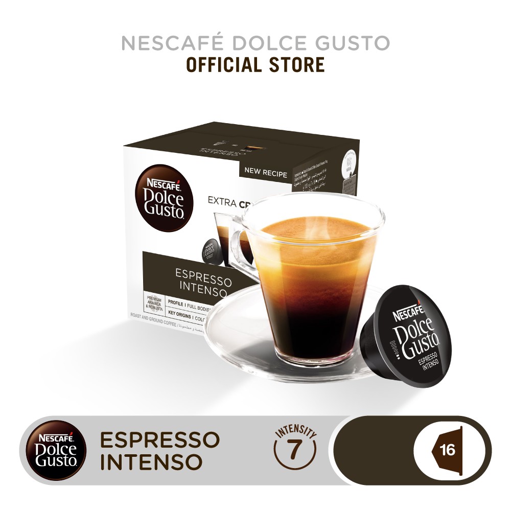 NESCAFE DOLCE GUSTO แคปซูลกาแฟ NEW ESPRESSO INTENSO 16 แคปซูล 1 กล่อง