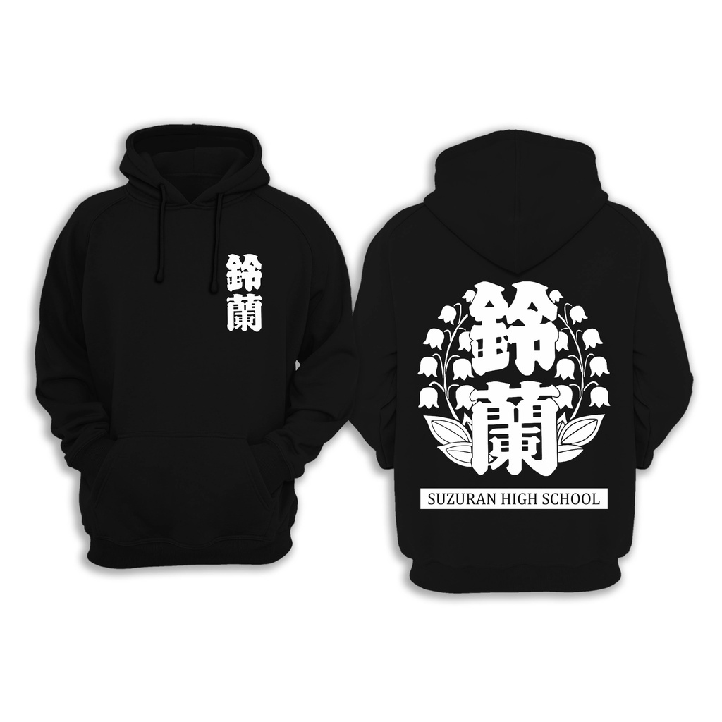 เสื้อแจ็กเก็ตกันหนาว มีฮู้ด ลายการ์ตูนอนิเมะ SUZURAN SCHOOL CROWS ZERO EXPLODE GENJI