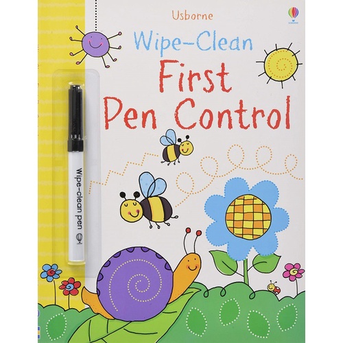หนังสือ - หนังสือภาษาอังกฤษ Wipe-Clean หนังสือควบคุมปากกาแรก