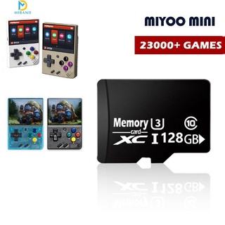 Miyoo MINI V2 การ์ดเกม 64GB 12000+ 128GB 23000+ การ์ดหน่วยความจํา ปลั๊กแอนด์เพลย์ คลาสสิก