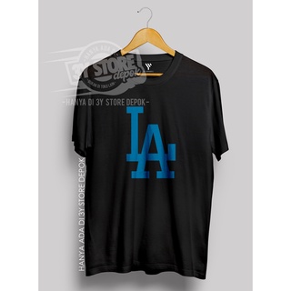 เสื้อยืดโอเวอร์ไซส์เสื้อยืด พิมพ์ลาย La DODGERS Relax COMBED 30S สําหรับผู้ชาย และผู้หญิง อายุ 3 ปีS-3XL