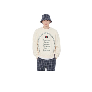 ALAND เสื้อ ROMANTIC CROWN รุ่น CIRCLE SLOGAN SWEAT SHIRT KNIT PULL