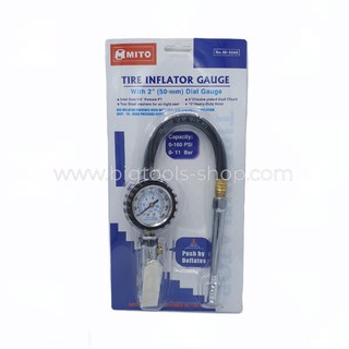 MITO: เกจ์วัดลม พร้อมหัวเติมลม (MI-5040) Tire Inflator Gauge