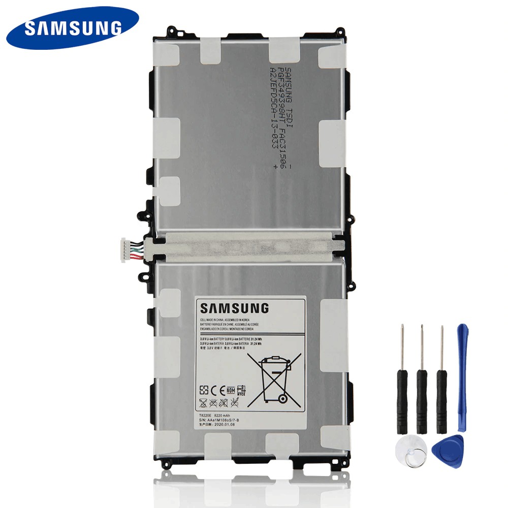 แบตเตอรี่ T8220E สำหรับ Samsung GALAXY Note 10.1 Tab Pro P600 P601 SM-P605K SM-P607 SM-T520 SM-T525 8220mAh