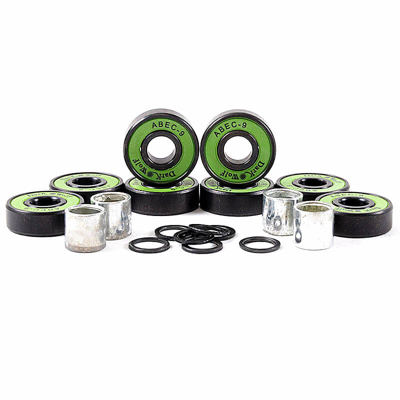 8pcs ABEC9 608 2RS Skateboard Bearing High Speed + 4pcs Bushing + 8pcs