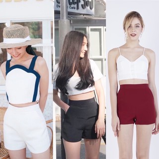 กางเกงเอวสูง กางเกง กางเกงขาสั้น MIMOSA SHORTS BY SASSY BRAND