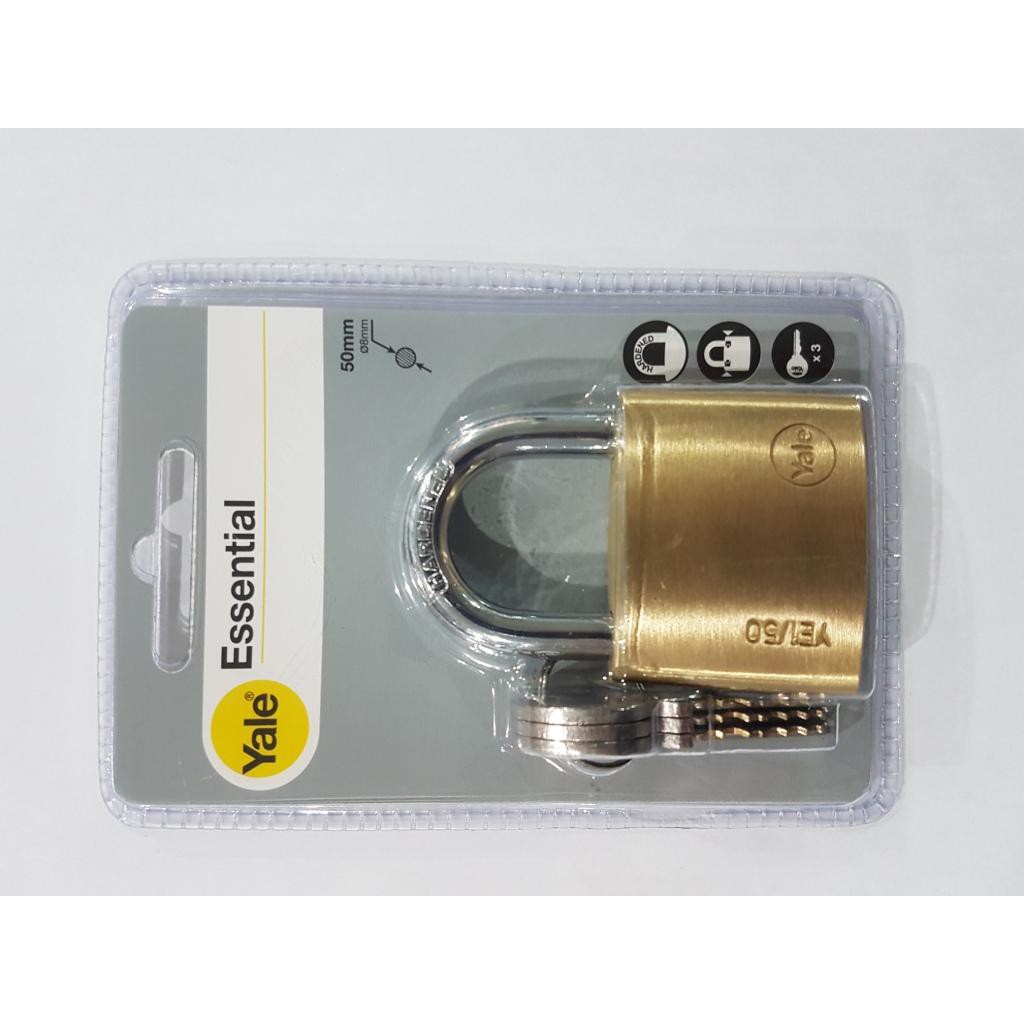 YALE 50MM PADLOCK / YALE 50 / YALE ESSENTIAL 50 YE1/50126/1