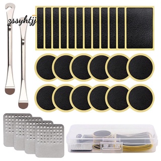 Bike Tire Repair Kit - Bike Tire Lever and Glueless Bike Tire Patches for Bike Tire Puncture Repair Tool