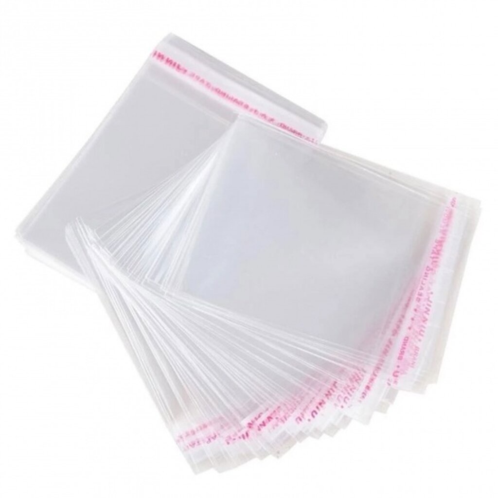 แพ็ค 100 ใบ ถุงพลาสติกใส OPP ฝากาว OPP Self Seal Self Adhesive Bags Rectangle Transparent Clear
