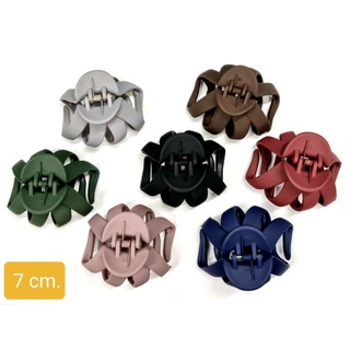 กิ้บหนีบผม ตัวกลมหลังเต่า ขนาด 7 cm.  7 สีสวย พร้อมส่ง