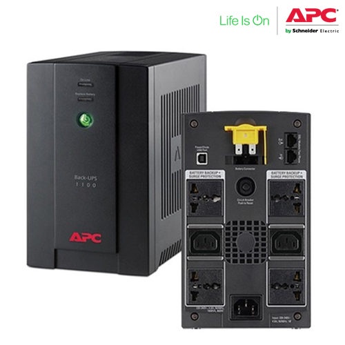 UPS APC 1100va เครื่องสำรองไฟพร้อมใช้งาน รุ่น BX1100LI-MS
