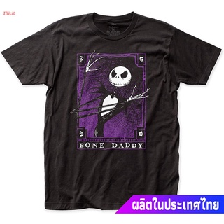 เสื้อยืดกีฬา Impact Merchandising The Nightmare Before Christmas Bone Daddy Fitted Jersey Tee Sports T-shirt