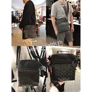 แท้💯%🔥พร้อมส่ง🔥 Coach กระเป๋าสะพายไหล่ PVC ธุรกิจคนใหม่ของ Messenger ถุงนักบินสบาย ๆ F73336