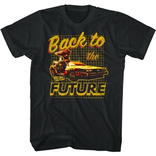 เสื้อยืดผ้าฝ้ายพิมพ์ลายขายดี เสื้อยืด พิมพ์ลาย Back To The Future Shiny Rust Bucket 80S สีทอง สําหรับผู้ชาย