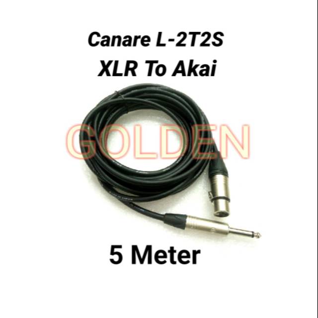 สายไมค์ Canare L-2T2S 5 เมตร - XLR ถึง Akai