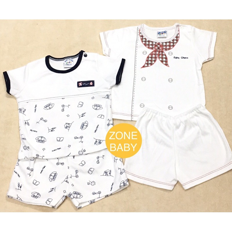 ชุดละ 129 บาท ชุดลูกรัก set เสื้อ+กางเกง ผ้า cotton 100% ชุดเด็กอ่อน เนื้อนุ่ม กุ๊นขอบเรียบร้อย มีหลายลวดลายให้เลือก