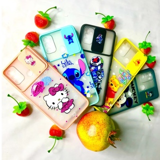 เคสใสปิดกล้องลายการ์ตูน สำหรับรุ่นSamsung A10 A10S A03S A31 A52 A52S J7plus J7pro A32 A02S A02 M02 กันกระแทก