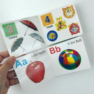 Kid board Book set (เซ็ตหนังสือ 2 เล่ม) Abc , number