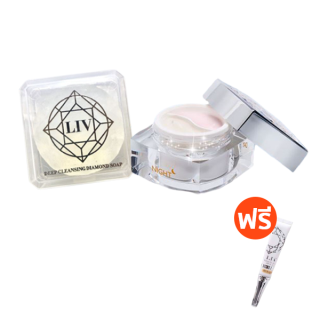 LIV Cream 1 กระปุก,สบู่ LIV 1 ก้อน, กันแดด LIV DD Cream 1 หลอด ราคาพิเศษ 1,399 บาท