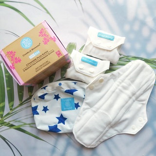 ผ้าอนามัย แบบซักได้ Reusable Feminine Pads, Super Absorbency Pack of 3 (Charlie Banana®) แผ่นอนามัย ใช้ซ้ำได้ ซักได้