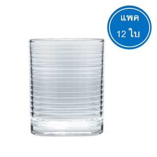 แก้วน้ำใสริ้ว 8oz.(LG28) แพ็ค 12ใบ