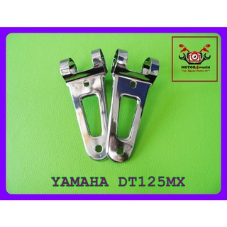 YAMAHA DT125MX DT 125 MX WIND WING HEADLIGHT HOLDER SET "CHROME" (1 PAIR) // ชุดยึดไฟหน้า หูช้างซ้าย ขวา ชุบโครเมี่ยม