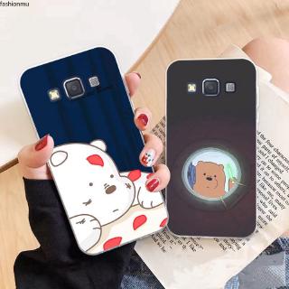 เคสโทรศัพท์ซิลิโคนพิมพ์ลายหมีแบบนิ่ม samsung a 3 a 5 a 6 a 7 a 8 a 9 star pro plus e 5 e 7 2016 2017 2018