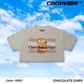 cropver เสื้อครอปทรง signature พิมพ์ลาย chocolate chip พร้อมส่ง