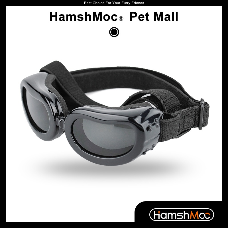 Eyewear 174 บาท HamshMoc แว่นตากันแดด ป้องกันรังสียูวี กันลม กันการสึกหรอ ป้องกันหมอก กันแดด พร้อมสายคล้องปรับได้ สําหรับสัตว์เลี้ยง สุนัข แมว ขนาดเล็ก Pets