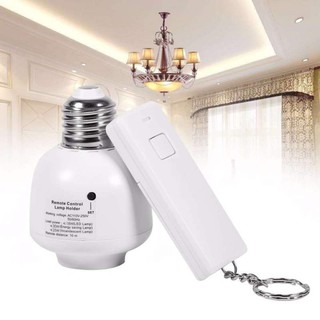 รายละเอียดสินค้า Wookee Remote Control Lamp Holder ขั้วหลอดไฟเกลียว (WK918K) ปิด เปิด ด้วยรีโมท